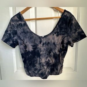 Lululemon Align Tee, Diamond Dye Lunar Rock True Navy, Like New